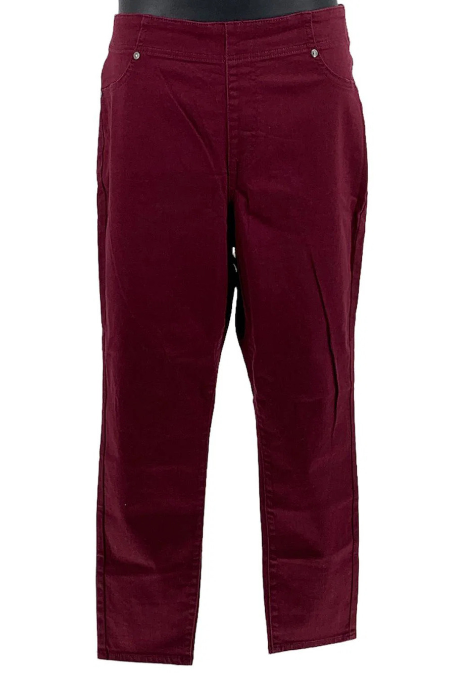 DG2 by Diane Gilman Infinity Stretch Tri-Fit Skinny Jegging Wine - Tall